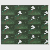 Papier Cadeau La Colombe Blanche Propage La Paix Sur Terre (Plat)