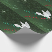 Papier Cadeau La Colombe Blanche Propage La Paix Sur Terre (Coin)