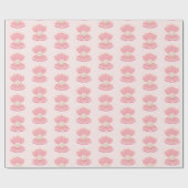 Papier Cadeau La coquille et la perle roses de mer modèlent le (Plat)