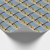 Papier Cadeau La Côte Basque Par Avion (Coin)