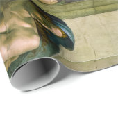 Papier Cadeau La création d'Adam par Michel-Ange (Coin rond)