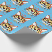 Papier Cadeau La crise existentielle du chat de Schrodinger (Coin)