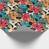 Papier Cadeau La Crowd of cats (Coin)