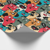Papier Cadeau La Crowd of cats (Coin)