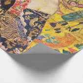 Papier Cadeau La Dame de Gustav Klimt avec un fan (Coin)