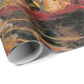 Papier Cadeau La Dame de Shalott John William Waterhouse (Coin rond)