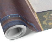 Papier Cadeau La dame debout dans une virginale, Johannes Vermee (Coin rond)