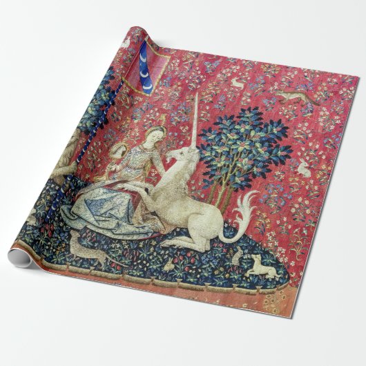 Papier Cadeau La Dame et la licorne, Vue (Déroulé)