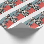 Papier Cadeau La démocratie n'a pas de rois Statut Liberté Améri (Coin)