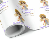 Papier Cadeau La devise de Jésus (Coin rond)