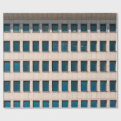 Papier Cadeau La façade du bâtiment moderne de forme rectangulai (Plat)
