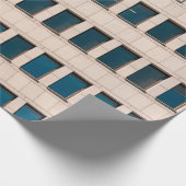 Papier Cadeau La façade du bâtiment moderne de forme rectangulai (Coin)