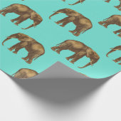 Papier Cadeau La faune des éléphants Safari (Coin)