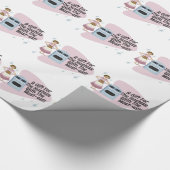 Papier Cadeau La femme de ménage de l'hôtesse Snarky dit : (Coin)