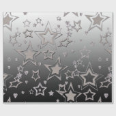 Papier Cadeau La fête de Noël gradient paitter shine congras st (Plat)