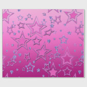 Papier Cadeau La fête de Noël gradient paitter shine congras st (Plat)