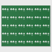 Papier Cadeau La fête drôle de Saint-Patrick pour les gars (Plat)