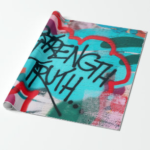 Papier Cadeau La force dans la vérité graffiti