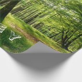 Papier Cadeau La Forêt avec ton nom (Coin)