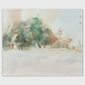 Papier Cadeau La forêt d'hiver (Plat)