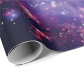 Papier Cadeau La Galaxie des feux d'artifice (Coin rond)