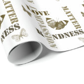 Papier Cadeau La gentillesse compte (Coin rond)