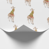 Papier Cadeau La girafe dans une écharpe (Coin)