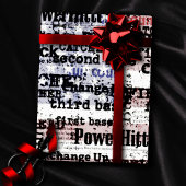 Papier Cadeau La gloire du baseball | Mots du drapeau américain 