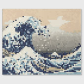 Papier Cadeau La Grande vague au large de Kanagawa 8 bits Pixel  (Plat)