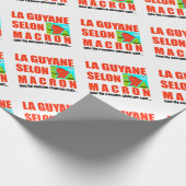 Papier Cadeau La Guyane selon Macron est une île (Coin)