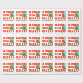 Papier Cadeau La Guyane selon Macron est une île (Plat)