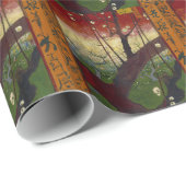 Papier Cadeau La japonaise de Van Gogh après Hiroshige (Coin rond)