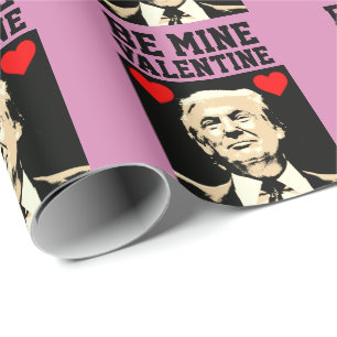 PAPIER CADEAU LA JOURNÉE DE DONALD TRUMP FUNNY VALENTINE