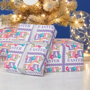 Papier Cadeau La La Chasse aux œufs de Pâques