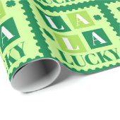 Papier Cadeau La La Lucky Saint-Patrick (Coin rond)