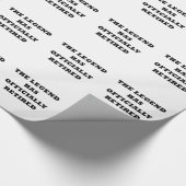 Papier Cadeau La légende s'est officiellement retirée (Coin)