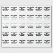 Papier Cadeau La légende s'est officiellement retirée (Plat)