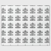 Papier Cadeau La légende s'est retirée (Plat)