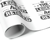 Papier Cadeau La légende s'est retirée (Coin rond)