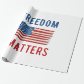 Papier Cadeau La liberté est importante (Déroulé)