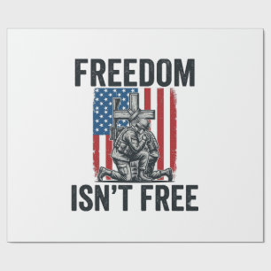 Papier Cadeau La liberté n'est pas gratuite Mémorial du soldat p