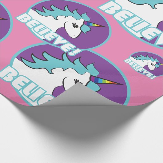 Papier Cadeau La licorne "CROIENT ! " (Coin)