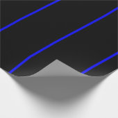 Papier Cadeau La Ligne bleue symbolisée par Thin Line (Coin)
