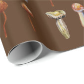 Papier Cadeau La magie répand art d'aquarelle d'espèces (Coin rond)