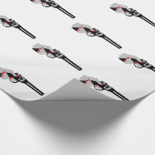 Papier Cadeau La main et l'arme à feu de la femme (Coin)