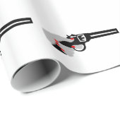 Papier Cadeau La main et l'arme à feu de la femme (Coin rond)