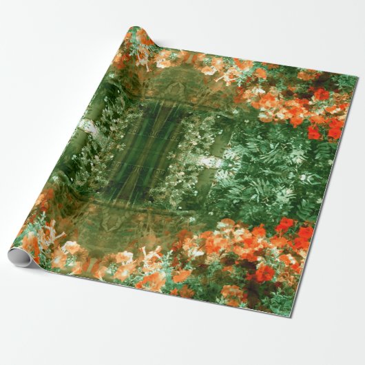Papier Cadeau La maison de jardin.... (Déroulé)