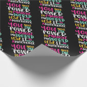 Papier Cadeau La meilleure citation inspirée (Coin)