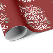 Papier Cadeau La Meilleure Façon De Diffuser Les Fêtes De Noël (Coin rond)