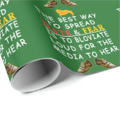 Papier Cadeau La meilleure façon de répandre la haine et les LOL (Coin rond)